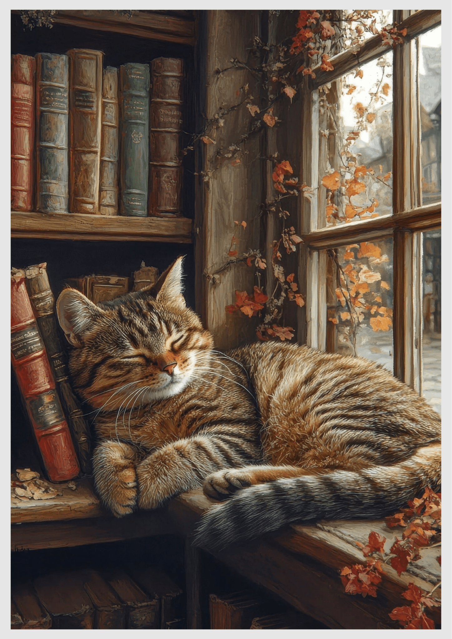 Cat Sleeping in Closet -  Artistry Numbers