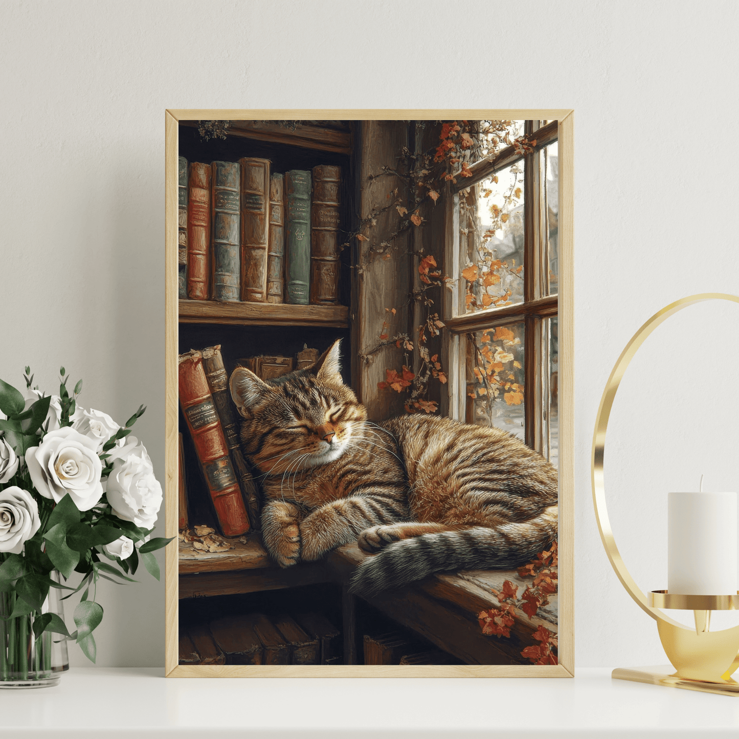 Cat Sleeping in Closet -  Artistry Numbers