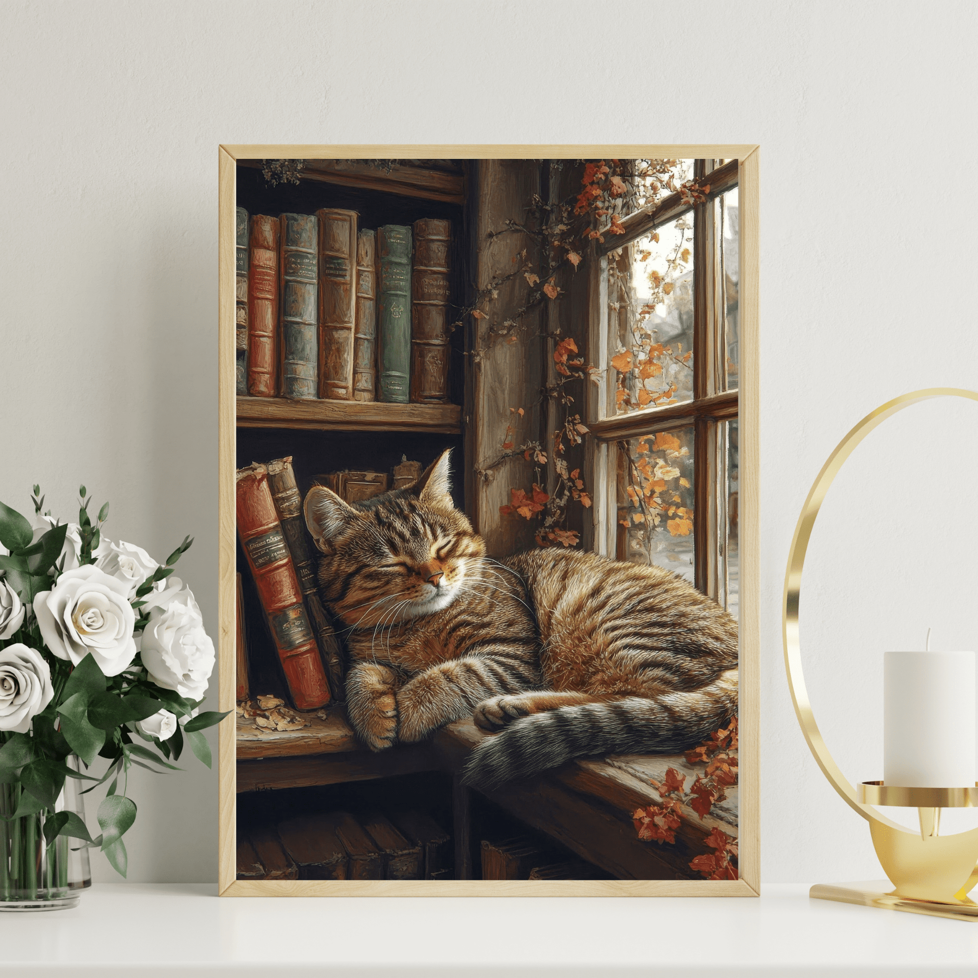 Cat Sleeping in Closet -  Artistry Numbers