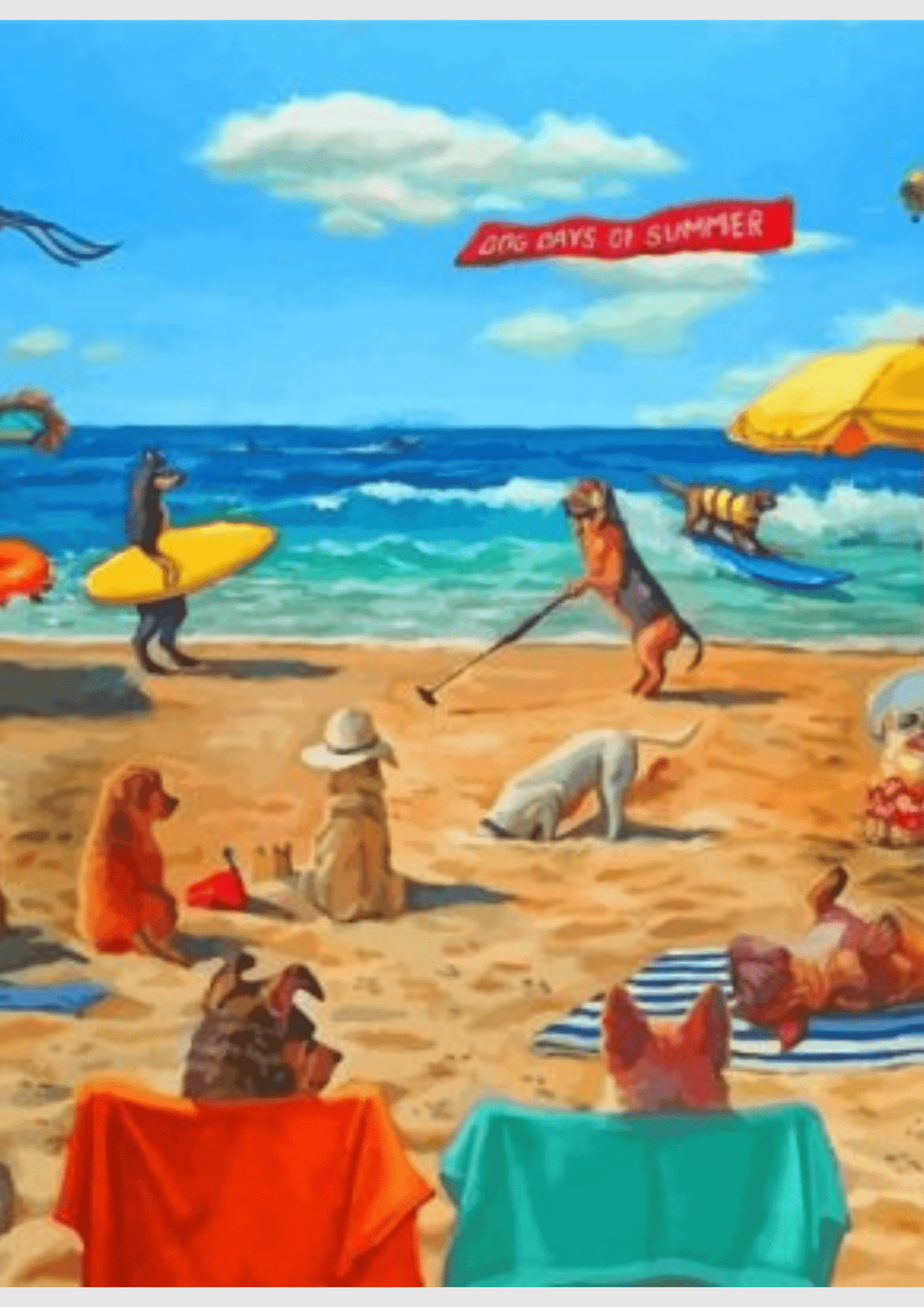 Dogs Walking Around -  Artistry Numbers