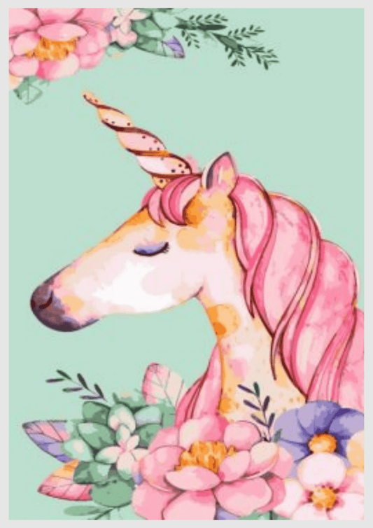 Dreamy Floral Unicorn -  Artistry Numbers
